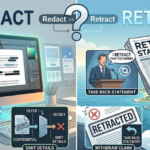 Redact vs Retract: Meaning, Differences, and Examples