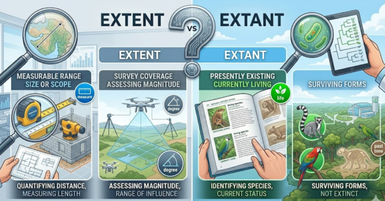 Extent vs Extant: Meaning, Difference, and Examples