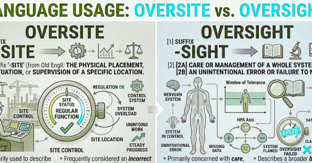 Oversite vs Oversight: Meaning, Usage, and Differences