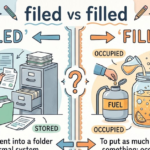 Filed vs Filled: Meaning, Difference, and Usage