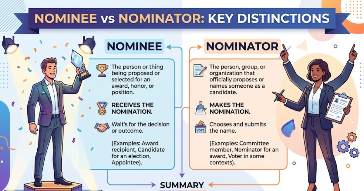Nominee vs Nominator: Meaning, Roles, and Differences