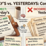 Yesterdays or Yesterday's: Which Is Correct?