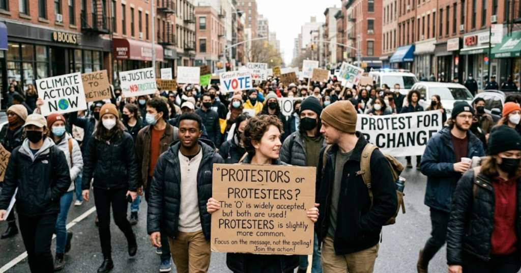 Protestors or Protesters: Which Spelling Is Correct?