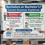 Bachelors or Bachelor's: Correct Grammar Explained