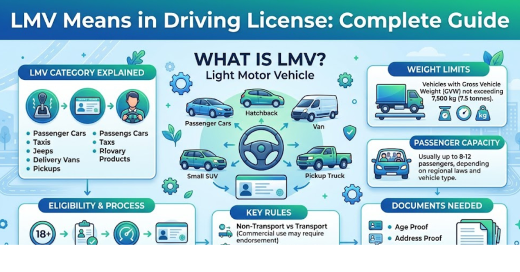 LMV Means in Driving License: Complete Guide