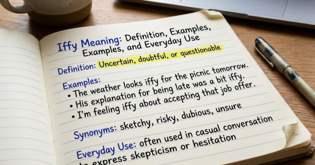 Iffy Meaning: Definition, Examples, and Everyday Use