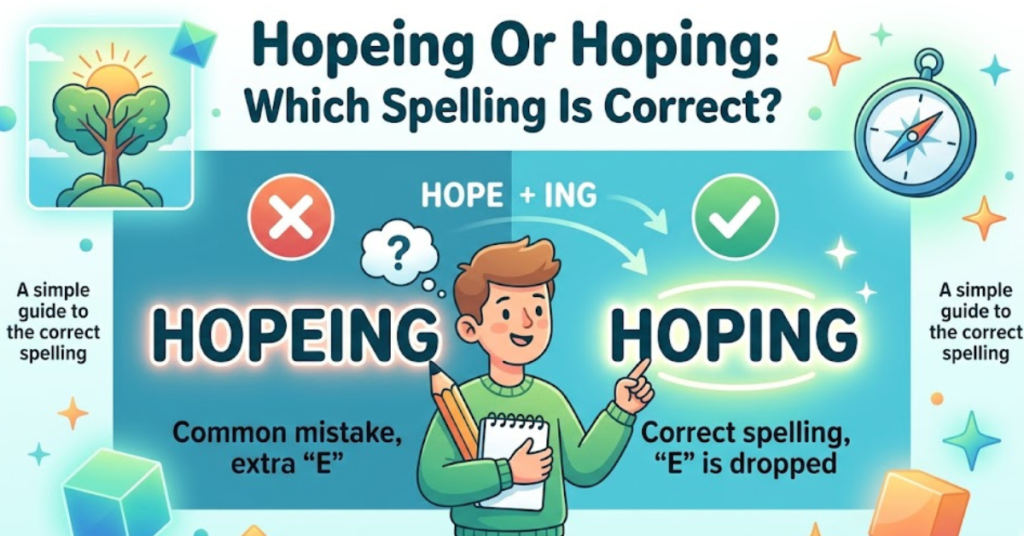 Hopeing Or Hoping: Which Spelling Is Correct?