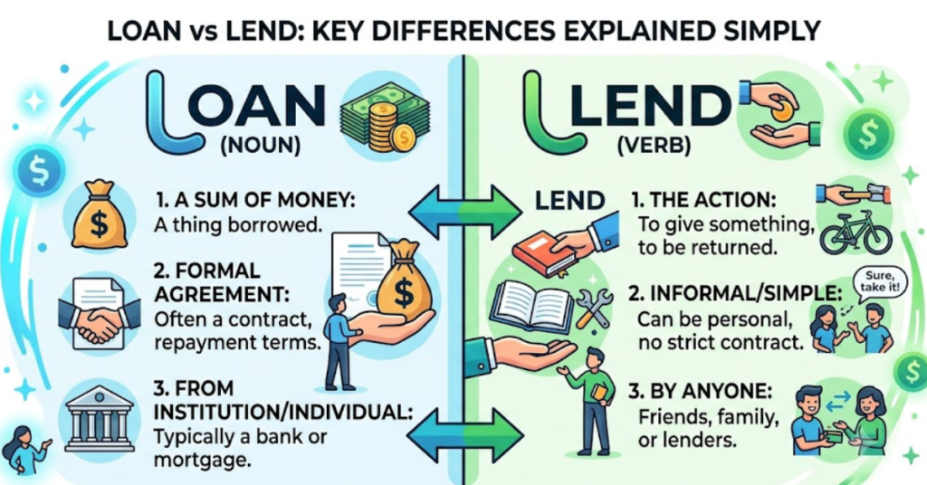 Loan vs Lend: Key Differences Explained Simply