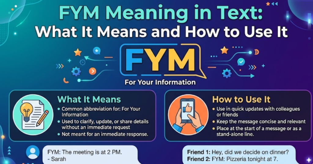 FYM Meaning in Text: What It Means and How to Use It