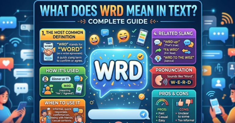 What Does WRD Mean in Text? Complete Guide