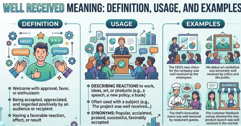 Well Received Meaning: Definition, Usage, and Examples