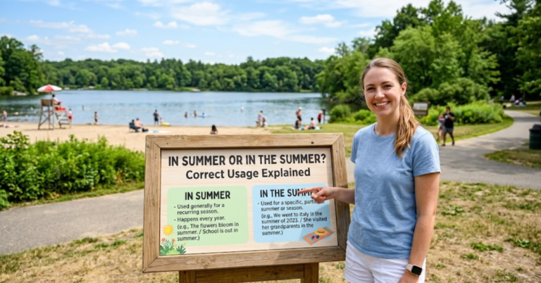In Summer or In the Summer? Correct Usage Explained