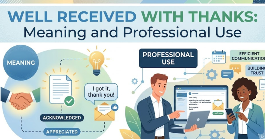 Well Received With Thanks: Meaning and Professional Use