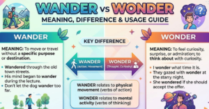 Wander vs Wonder: Meaning, Difference & Usage Guide