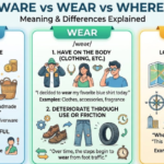 Ware vs Wear vs Where: Meaning & Differences Explained