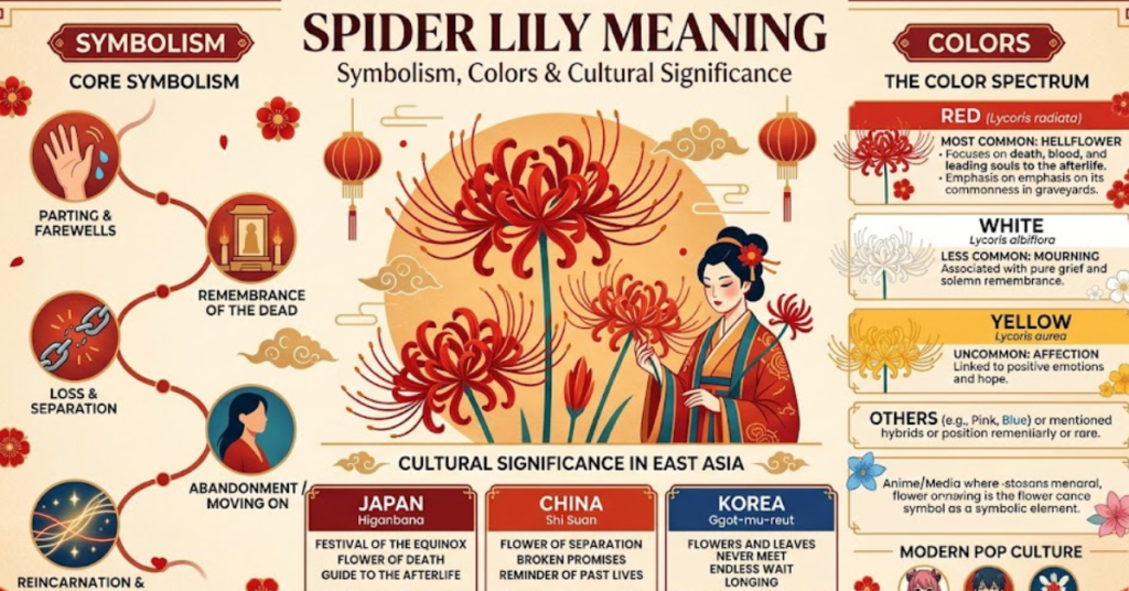 Spider Lily Meaning: Symbolism, Colors & Cultural Significance