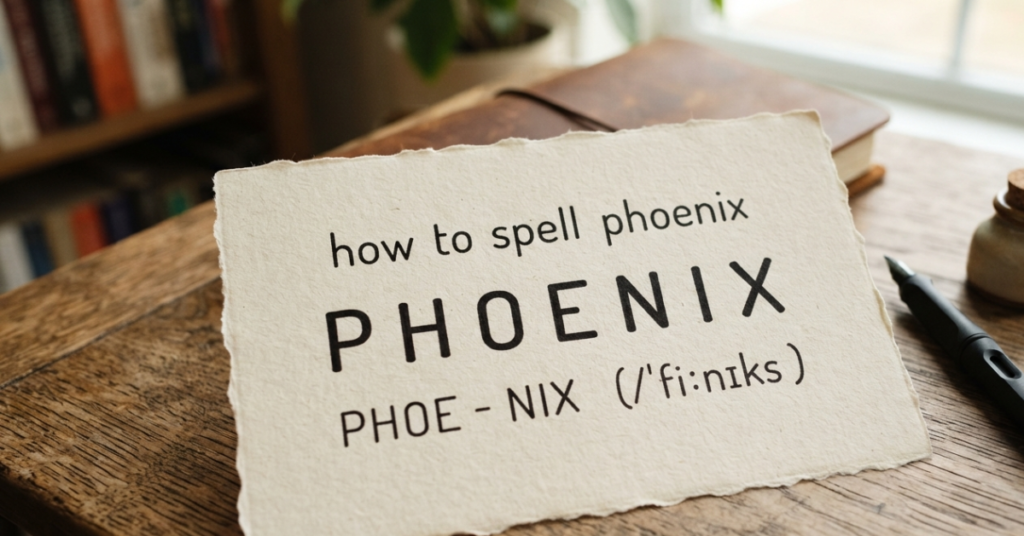 How to Spell Phoenix: Phoenix or Pheonix?