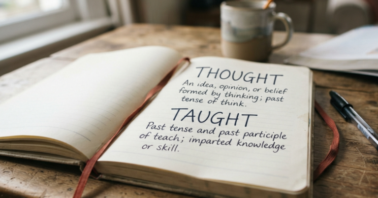 Tought vs Taught: What's the Difference?