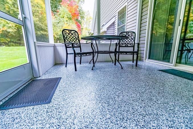 Flake Epoxy Garage Flooring